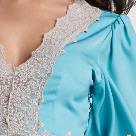 💓Firm Price💓Lace Maxi Dress size4 & 16 BLACK MULTI COLOR NWT - Picture 3 of 7